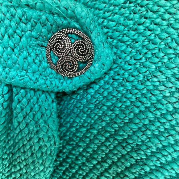 Soft Surroundings Teal Cowl Neck Sweater - Picture 3 of 13